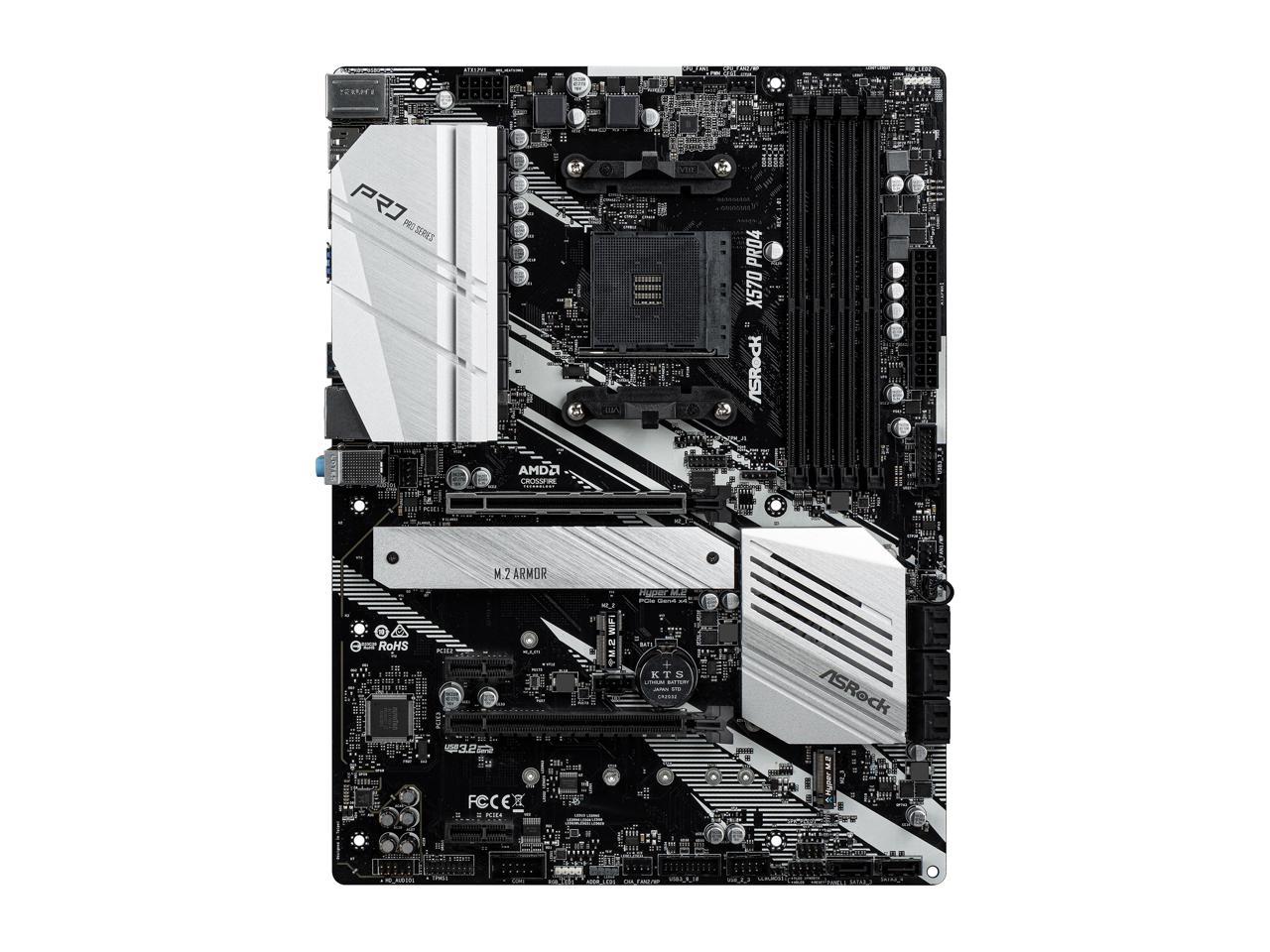 Asrock X570 Pro4 Am4 Amd X570 Sata 6Gb/S Atx Amd Motherboard
