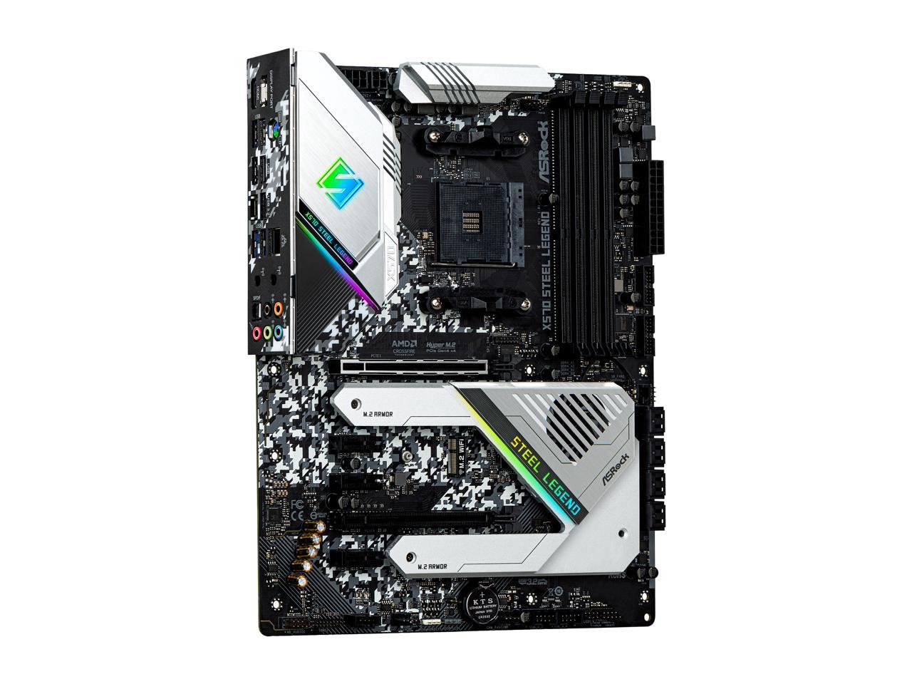 Asrock X570 Steel Legend Am4 Amd X570 Sata 6Gb/S Atx Amd Motherboard