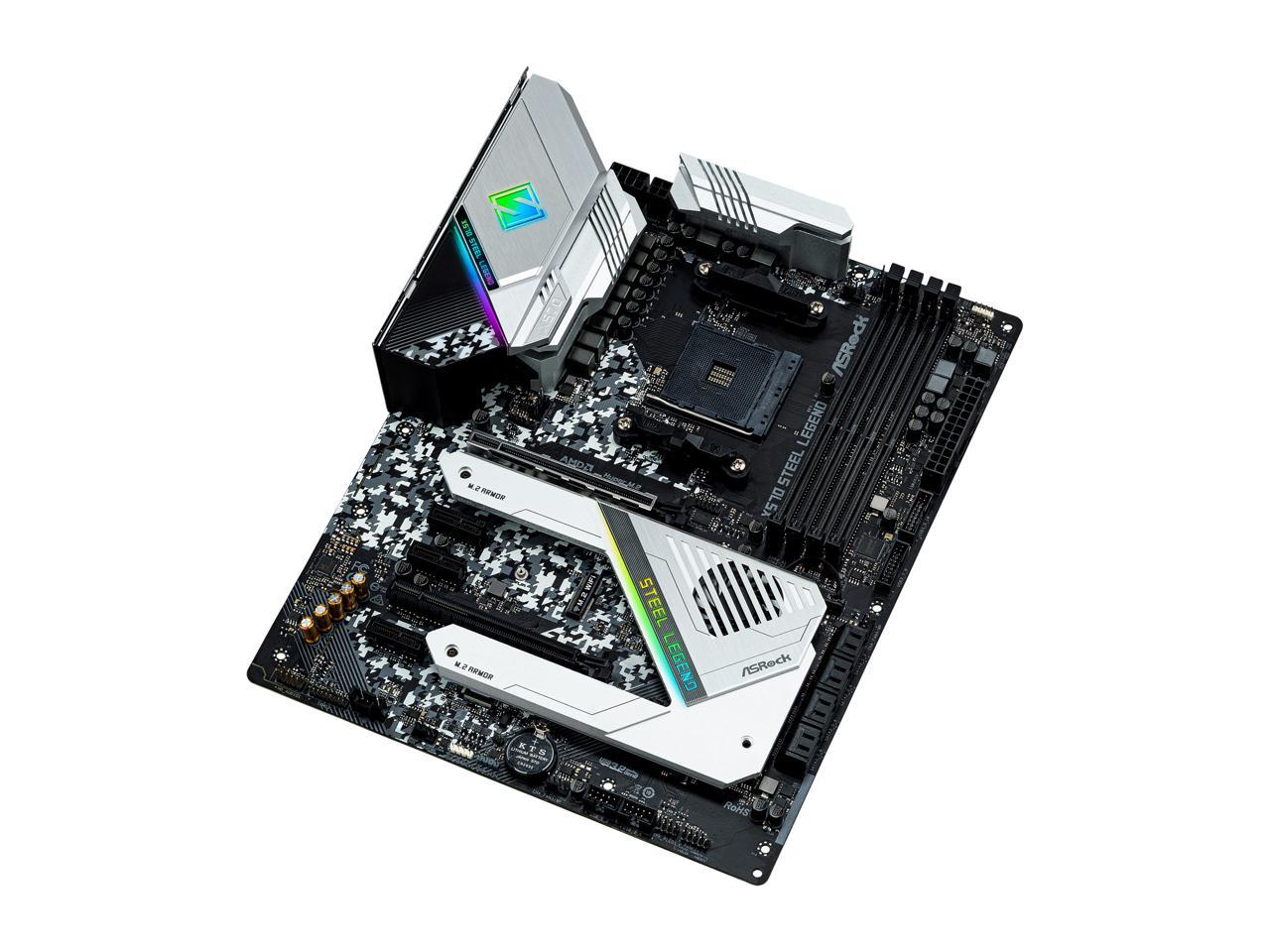 Asrock X570 Steel Legend Am4 Amd X570 Sata 6Gb/S Atx Amd Motherboard