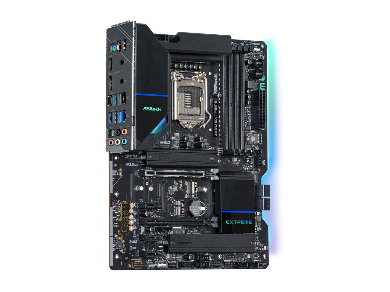 Asrock Z590 Extreme Lga 1200 Intel Z590 Sata 6Gb/S Atx Intel Motherboard