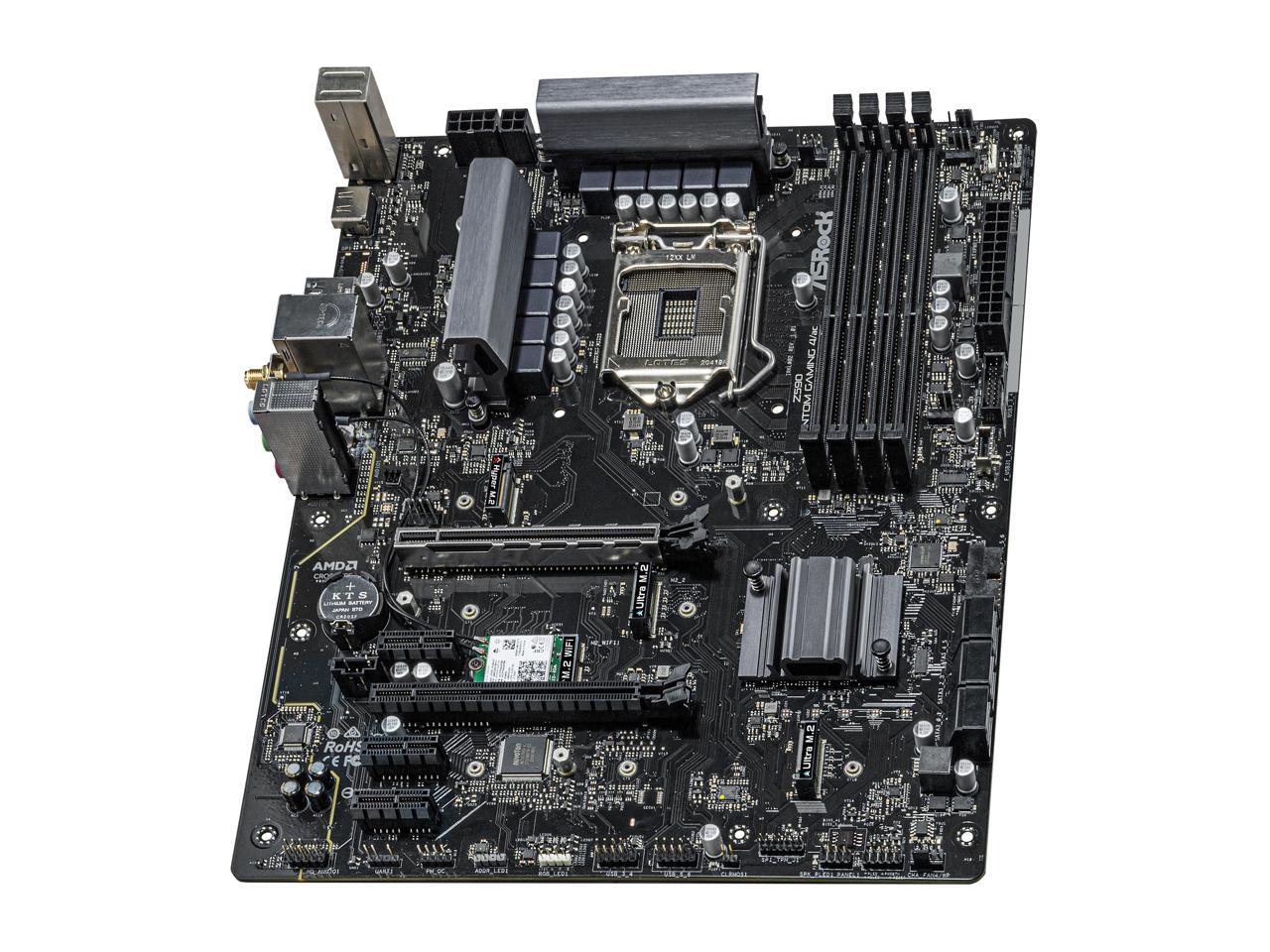Asrock Z590 Phantom Gaming 4/Ac Lga 1200 Intel Z590 Sata Z590 PHAN