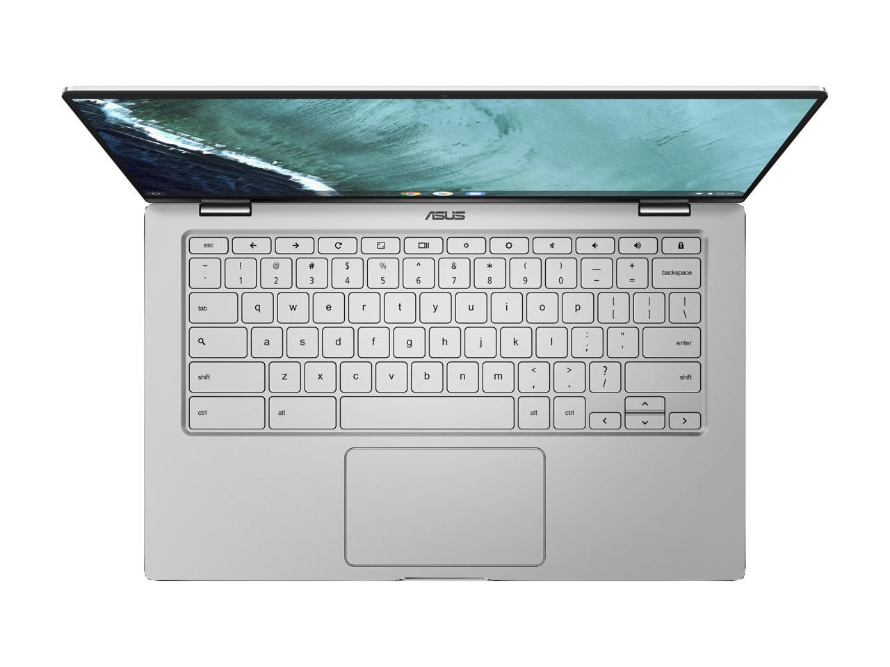 Asus Chromebook Flip C434Ta-Dsm4T 14.0 Inch Intel Core M3-8100Y 1.1Ghz/ 4Gb Lpddr3/ 64Gb Emmc/ Chrome Os Notebook (Silver)