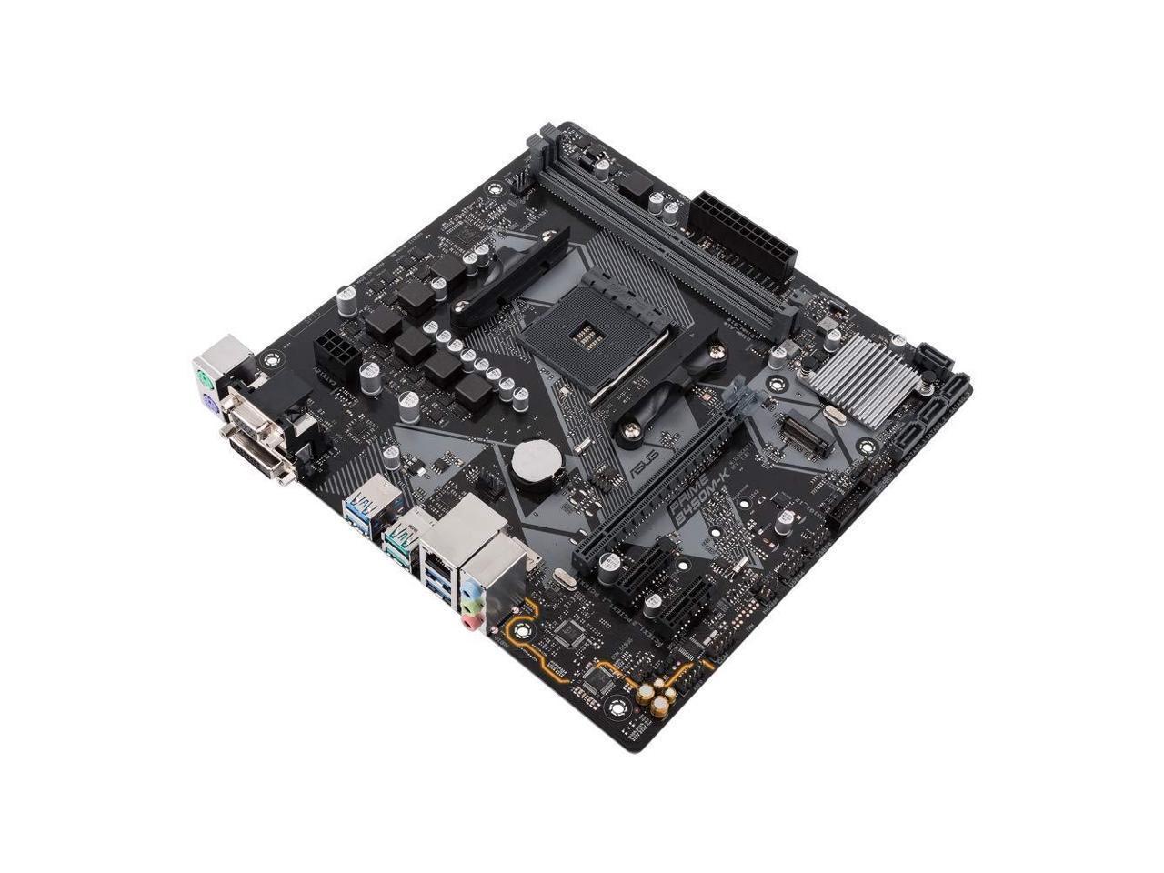 Asus Prime B450M-K Am4 Amd B450 Sata 6Gb/S Usb 3.1 Micro Atx Amd Motherboard