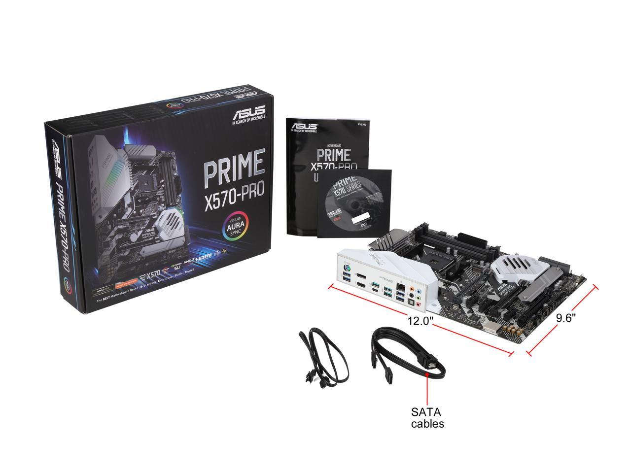 Asus Prime X570-Pro Ryzen 3 Am4 With Pcie Gen4, Dual M.2, Hdmi, Sata 6Gb/S Usb 3.2 Gen 2 Atx Motherboard