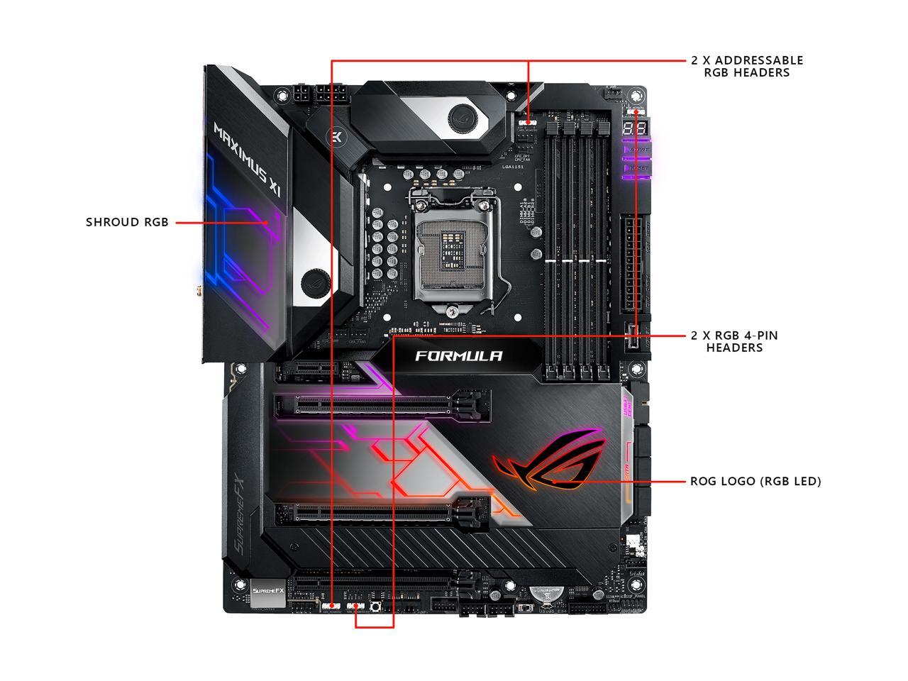 Asus Rog Maximus Xi Formula Z390 Gaming Motherboard Lga1151