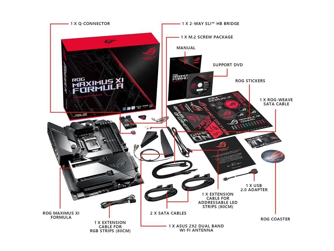 Asus Rog Maximus Xi Formula Z390 Gaming Motherboard Lga1151