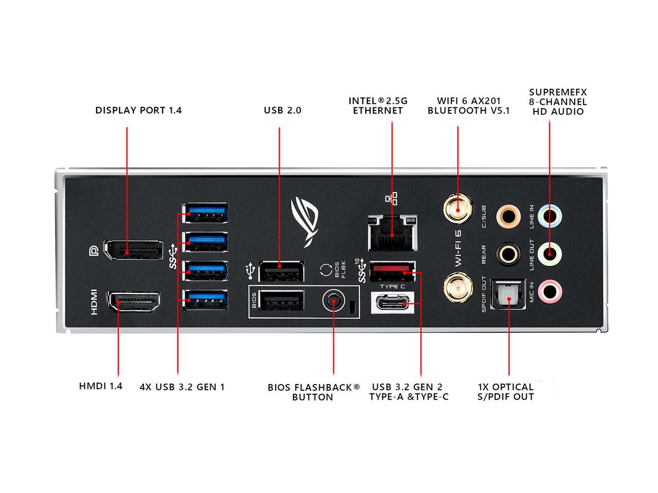 Asus Rog Strix Z490-G Gaming (Wifi 6) Lga 1200 Intel Z490 Intel Motherboard (12+2 Power Stages, Intel 2.5Gb Ethernet, Bluetooth V5.1 And Aura Sync)