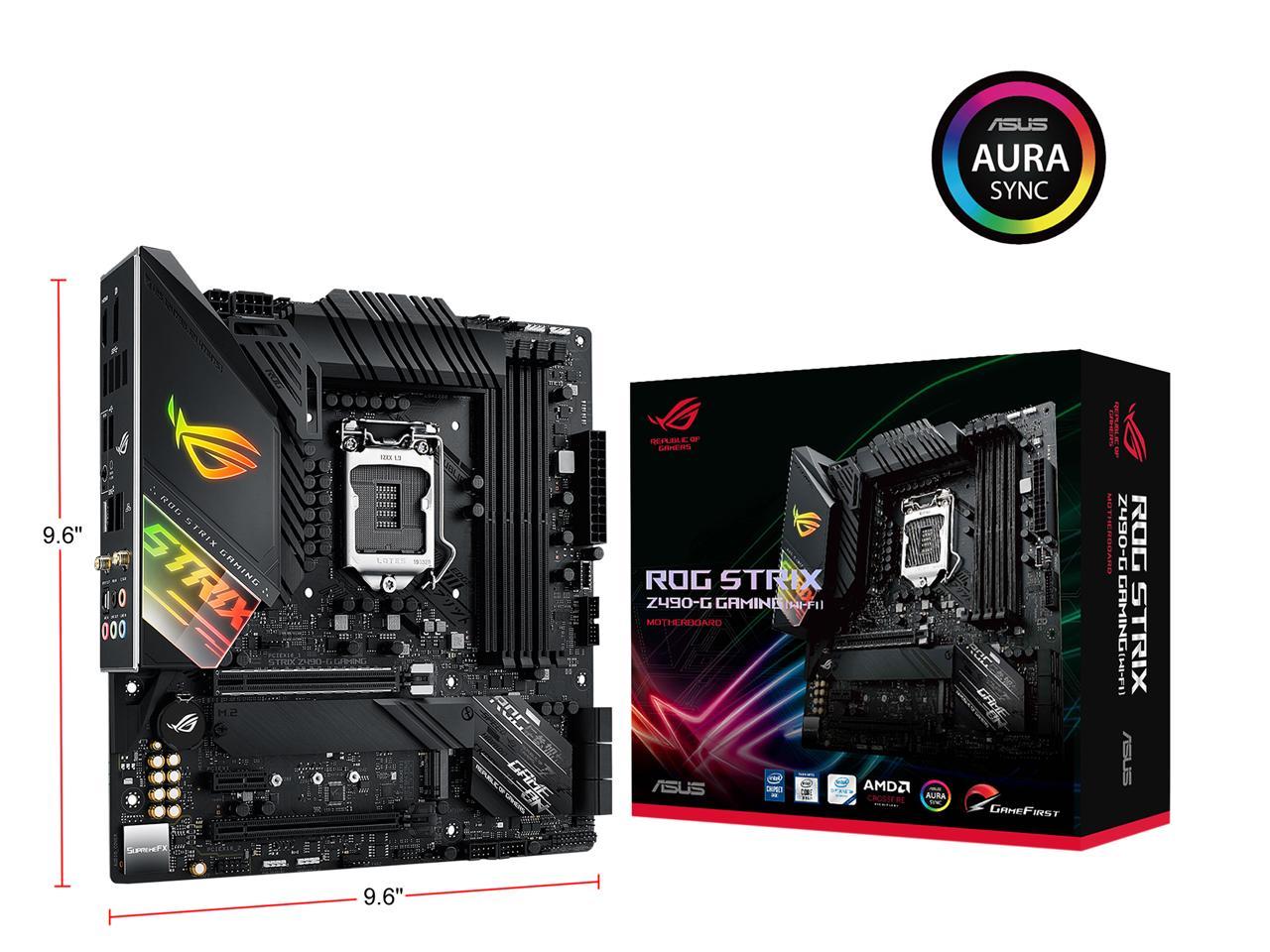 Asus Rog Strix Z490-G Gaming (Wifi 6) Lga 1200 Intel Z490 Intel Motherboard (12+2 Power Stages, Intel 2.5Gb Ethernet, Bluetooth V5.1 And Aura Sync)