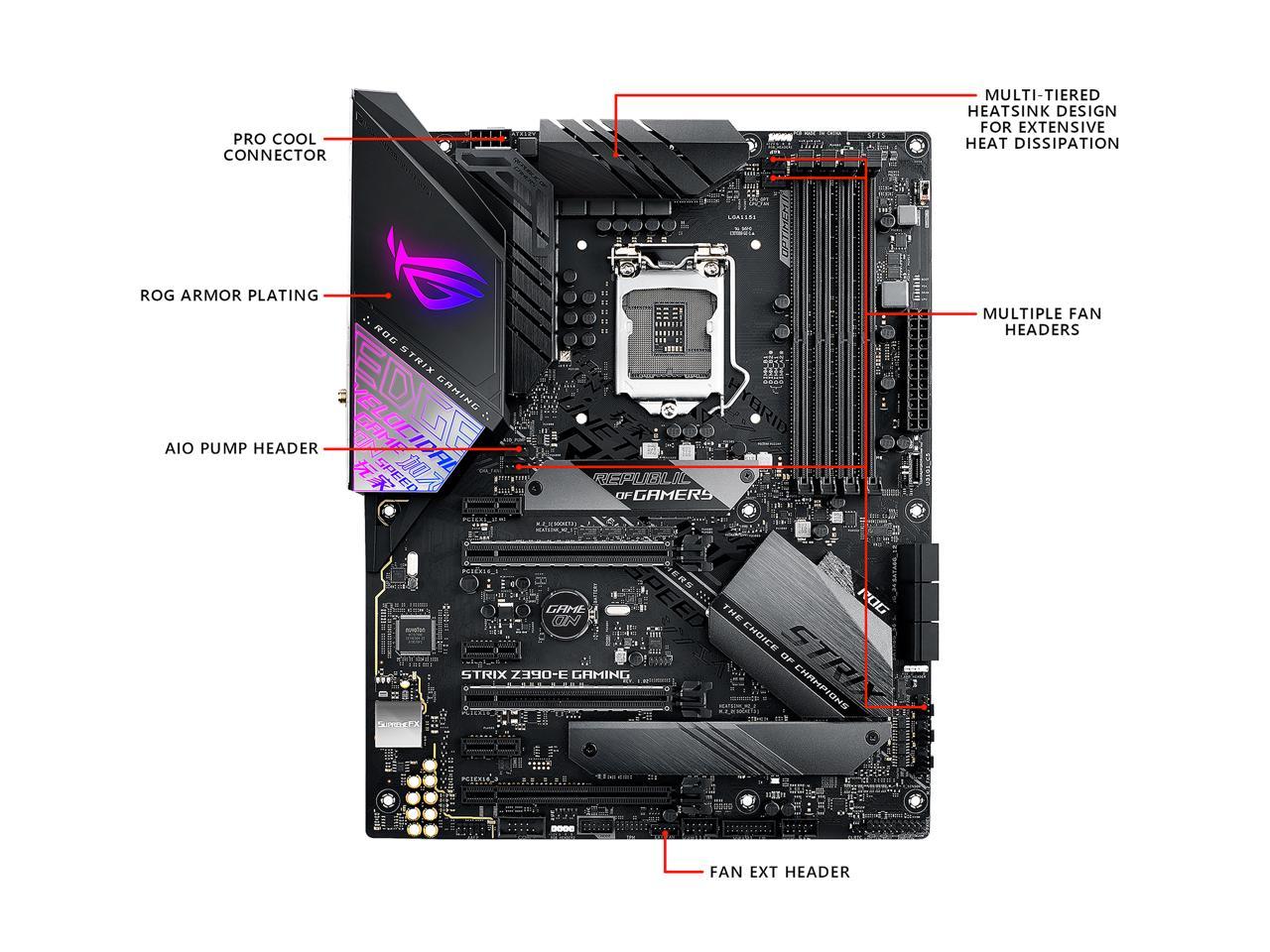 Asus Rog Strix Z390-E Gaming Lga 1151 (300 Series) Intel Z390 Sata 6Gb/S Atx Intel Motherboard