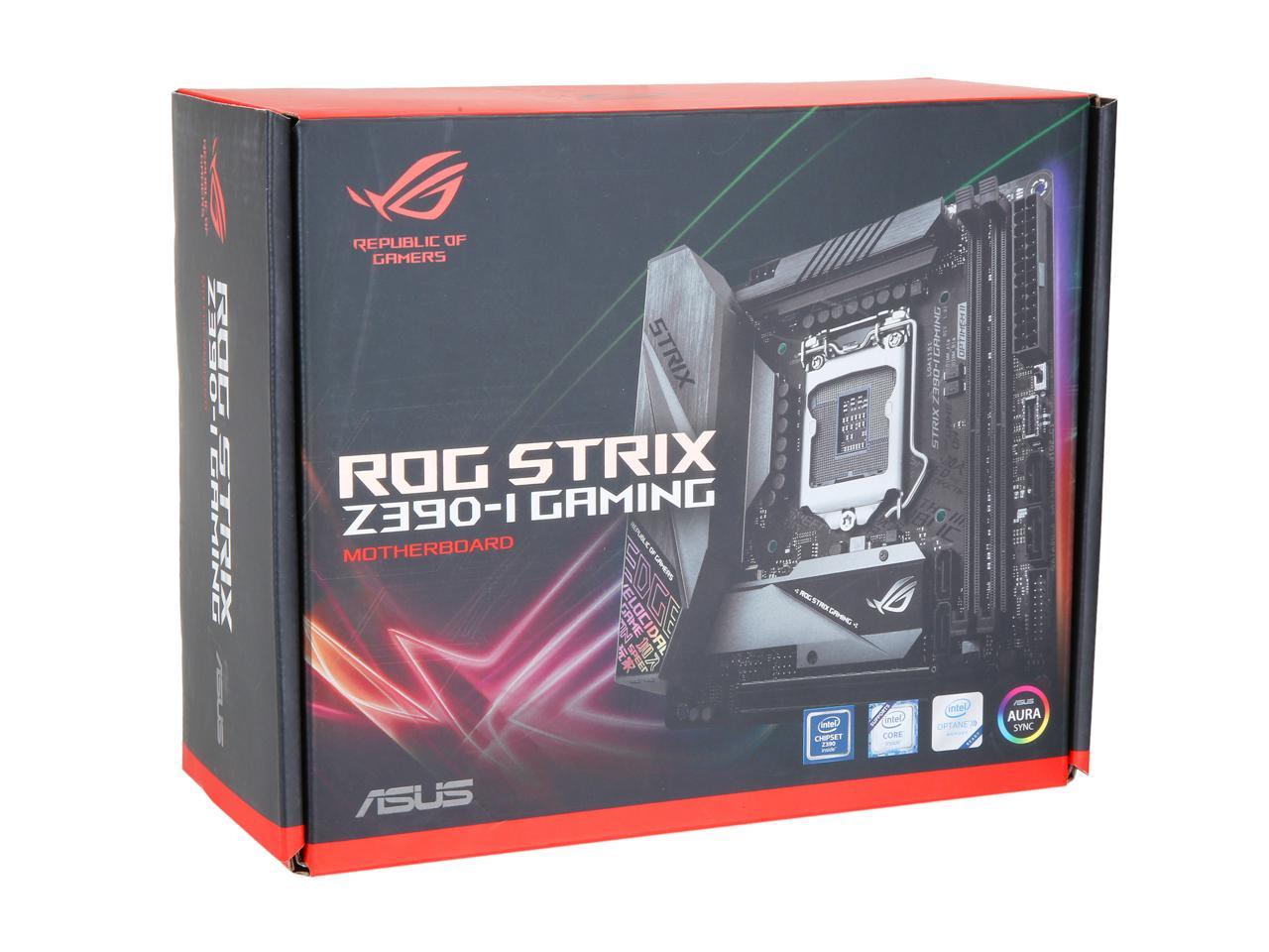 Asus Rog Strix Z390-I Gaming Motherboard Lga1151 (Intel 8Th And 9Th Gen) Mini Itx (Mitx) Ddr4 Dp Hdmi M.2 Usb 3.1 Gen2 Onboard 802.11 Ac Wi-Fi