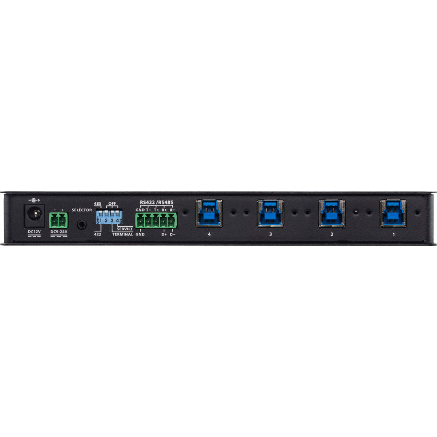 ATEN 4 x 4 USB 3.1 Gen 1 Industrial Hub Switch US3344I