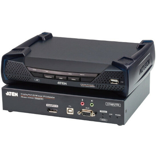 ATEN 4K DisplayPort Single Display KVM over IP Receiver KE9950R