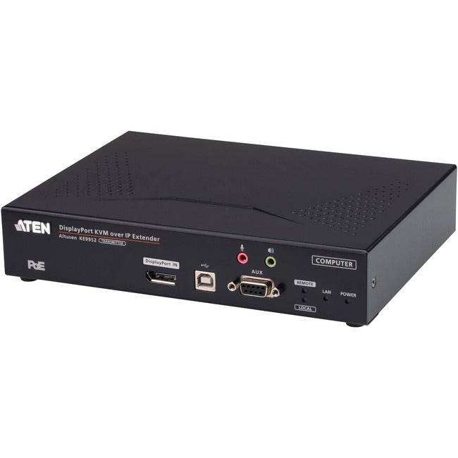 ATEN 4K DisplayPort Single Display KVM over IP Transmitter with PoE KE9952T