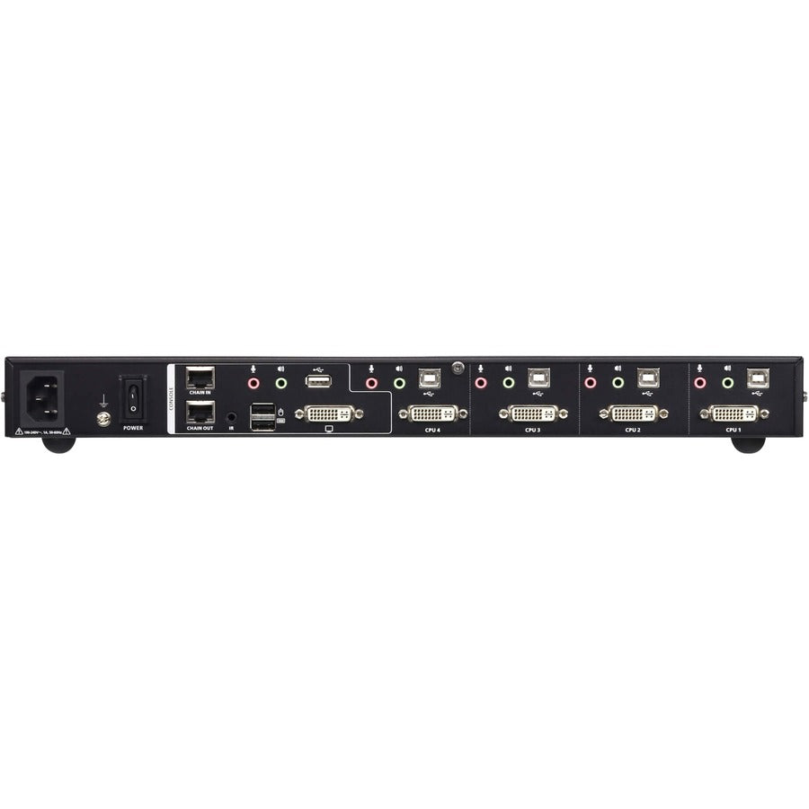 ATEN CM1164A 4-Port USB DVI Multi-View KVMP Switch-TAA Compliant