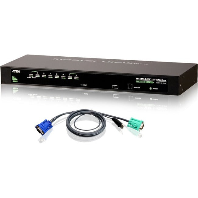 ATEN CS1308KIT 8-Port USB/PS2 KVM Switch - Rack-Mount Cascadable VGA | Tecisoft