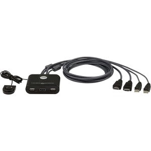 Aten Cs22Hf 2-Port Usb Fhd Hdmi Cable Kvm Switch
