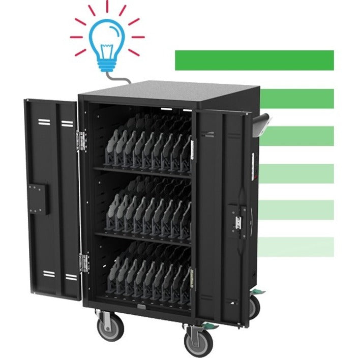 AVerCharge X30i 30 Device Intelligent Charging Cart - Chromebook Laptop Tablet | TecISoft CHRGEX30I