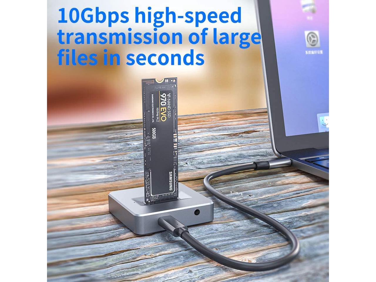 Acasis Nvme To Usb Adapter, M.2 Ssd To Type A Card, No Cable Clone, High Performance 10 Gbps Usb 3.1