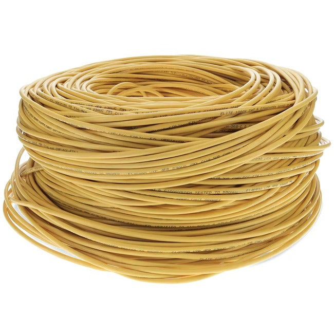 AddOn 1000ft Non-Terminated Yellow Cat6 Straight UTP PVC Copper Patch Cable ADD-CAT6BULK1K-YW
