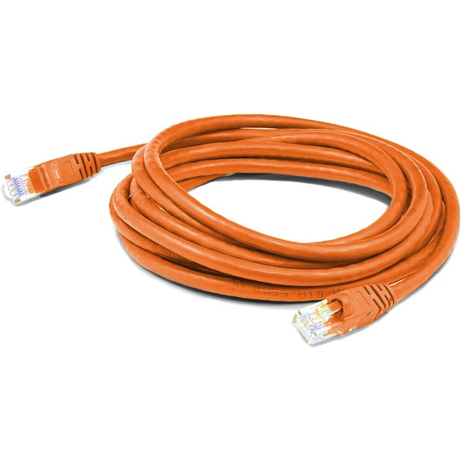 AddOn 100ft Orange CAT 6 PVC Ethernet Cable Snagless Bubble Boot RJ-45 M/M ADD-100FCAT6-OE