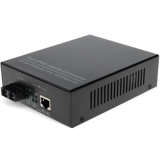 Addon 10/100/1000Base-Tx(Rj-45) To 1000Base-Lx(Sc) Smf 1310Nm 10Km Poe Media Converter
