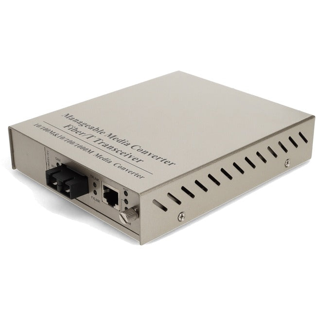 Addon 10/100/1000Base-Tx(Rj-45) To 1000Base-Lx(Sc) Smf 1310Nm 20Km Managed Media Converter