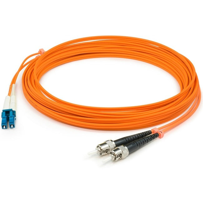 AddOn 10m LC (Male) to ST (Male) Orange OM2 Duplex Fiber OFNR (Riser-Rated) Patch Cable ADD-ST-LC-10M5OM2
