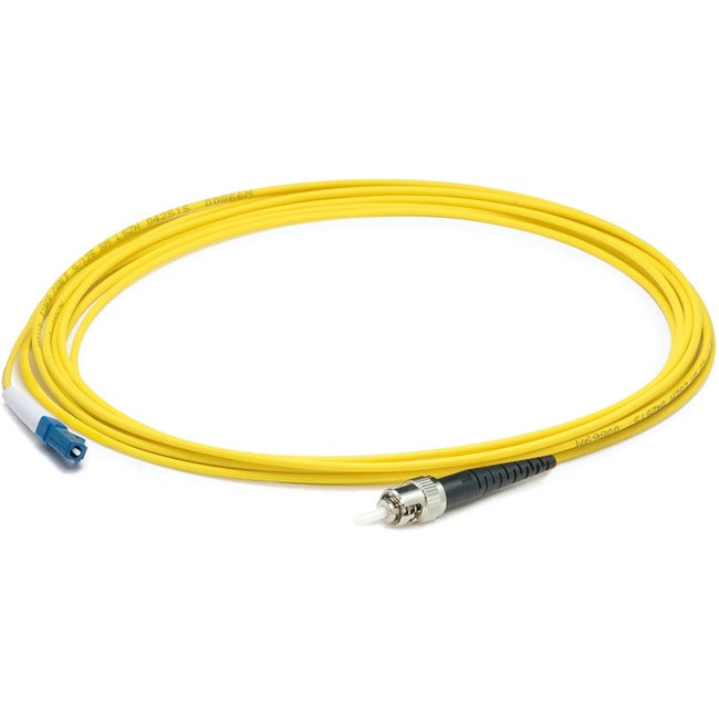 AddOn 14m LC (Male) to ST (Male) Straight Yellow OS2 Simplex LSZH Fiber Patch Cable ADD-ST-LC-14MS9SMFLZ
