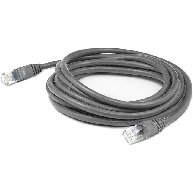 AddOn 20ft Gray CAT 6 Slim PVC Ethernet Cable Snagless Clear-Claw RJ-45 M/M ADD-20FSLCAT6-GY