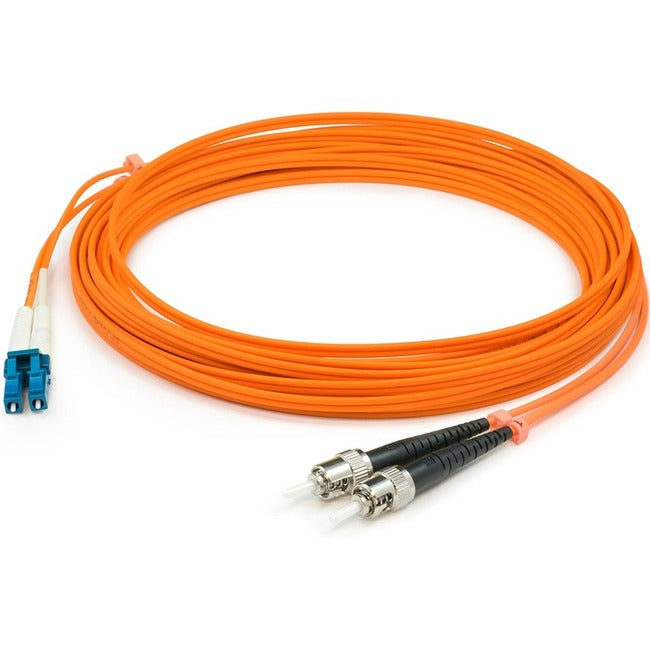 AddOn 20m SC (Male) to ST (Male) Orange OM1 Duplex Fiber OFNR (Riser-Rated) Patch Cable ADD-ST-SC-20M6MMF