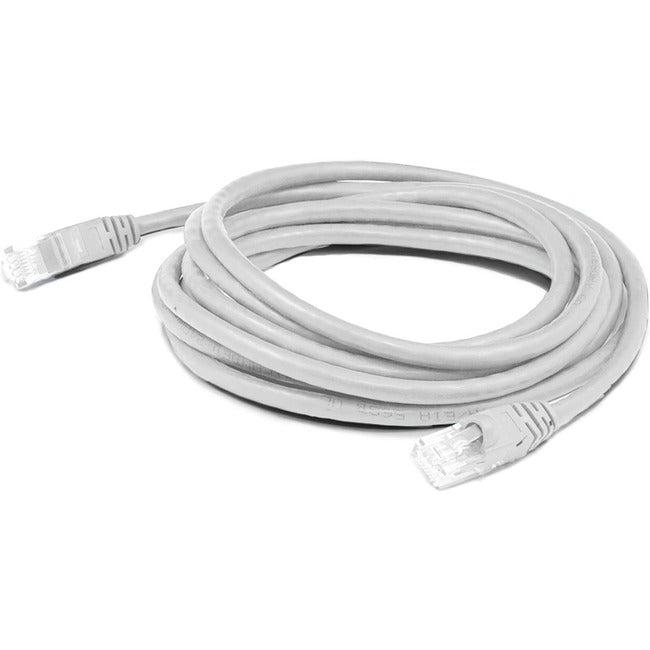 AddOn 2ft White CAT 6 Slim PVC Ethernet Cable Snagless Clear-Claw RJ-45 M/M ADD-2FSLCAT6-WE
