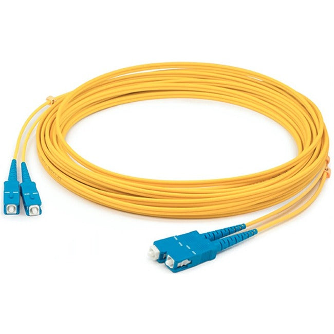 AddOn 30m SC (Male) to SC (Male) Straight Yellow OS2 Duplex Plenum Fiber Patch Cable ADD-SC-SC-30M9SMFP