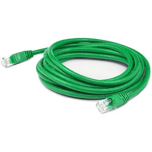 AddOn 35ft Green CAT 6 Shielded PVC Ethernet Cable Snagless Bubble Boot RJ-45 M/M ADD-35FCAT6S-GN