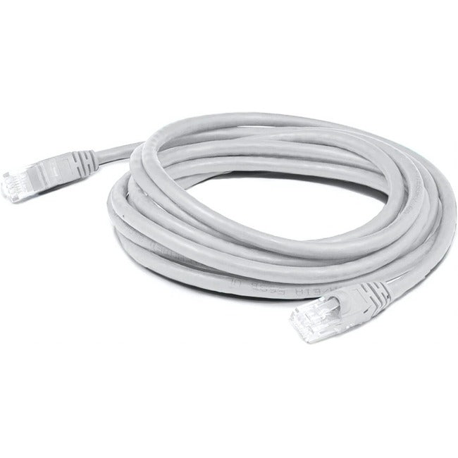 AddOn 35ft White CAT 6 PVC Ethernet Cable Snagless Bubble Boot RJ-45 M/M ADD-35FCAT6-WE