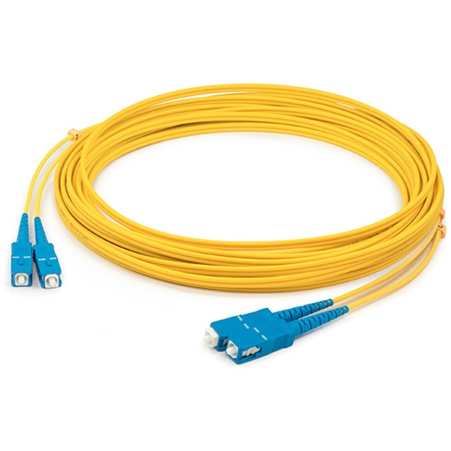 AddOn 35m SC (Male) to SC (Male) Straight Yellow OS2 Duplex Plenum Fiber Patch Cable ADD-SC-SC-35M9SMFP