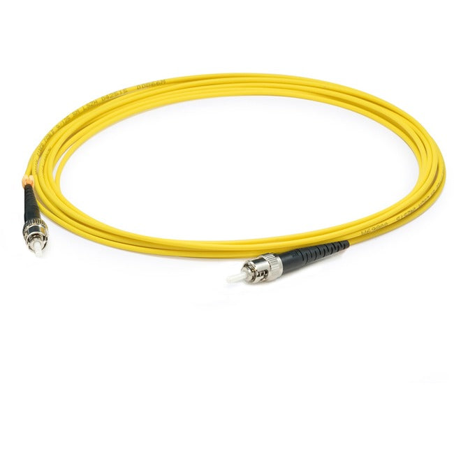 AddOn 37m ST (Male) to ST (Male) Straight Yellow OS2 Simplex Plenum Fiber Patch Cable ADD-ST-ST-37MS9SMFP