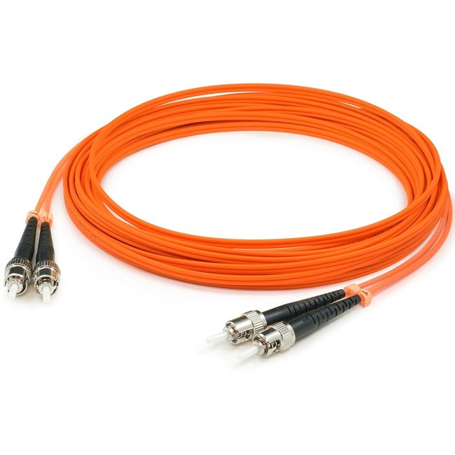 AddOn 3m ST (Male) to ST (Male) Orange OM2 Duplex Fiber OFNR (Riser-Rated) Patch Cable ADD-ST-ST-3M5OM2