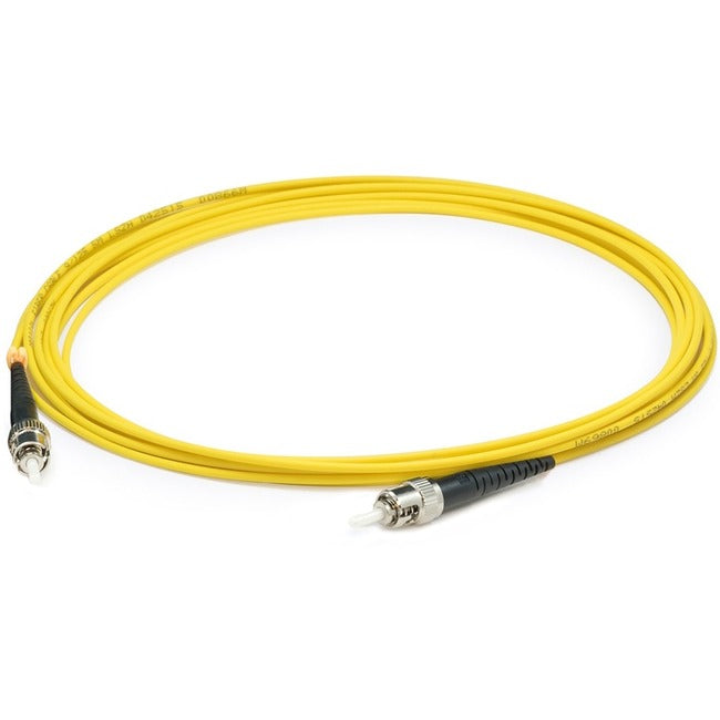 AddOn 3m ST (Male) to ST (Male) Yellow OS2 Simplex Fiber OFNR (Riser-Rated) Patch Cable ADD-ST-ST-3MS9SMF