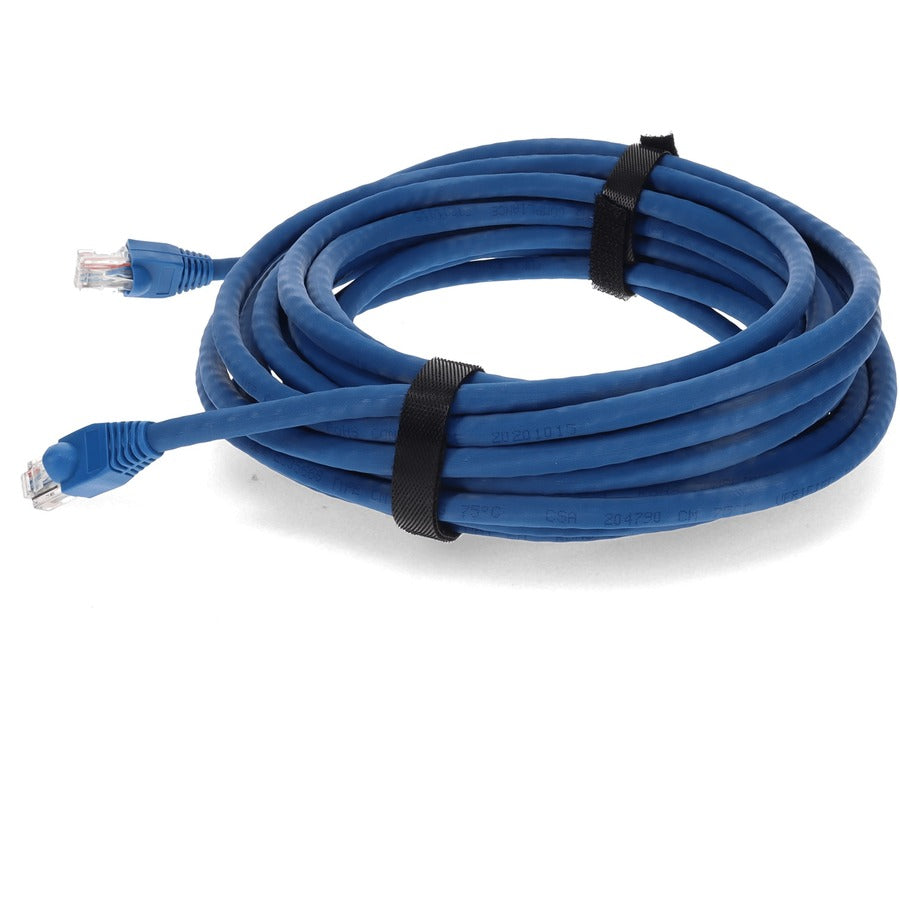 AddOn 40ft Blue CAT 6A PVC Ethernet Cable Snagless Bubble Boot RJ-45 M/M ADD-40FCAT6A-BE