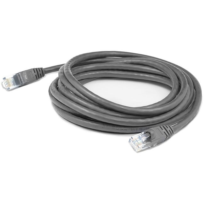 AddOn 40ft Gray CAT 6 Shielded PVC Ethernet Cable Snagless Bubble Boot RJ-45 M/M ADD-40FCAT6S-GY