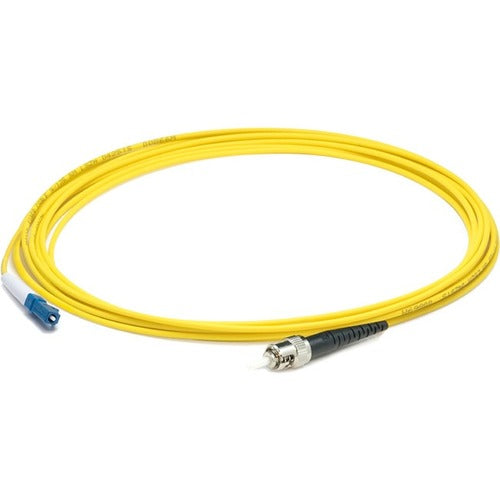 AddOn 41m LC (Male) to ST (Male) Straight Yellow OS2 Simplex LSZH Fiber Patch Cable ADD-ST-LC-41MS9SMFLZ