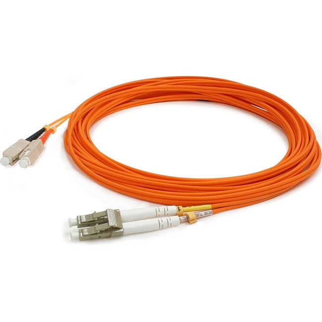 AddOn 4m LC (Male) to SC (Male) Orange OM2 Duplex Fiber OFNR (Riser-Rated) Patch Cable ADD-SC-LC-4M5OM2