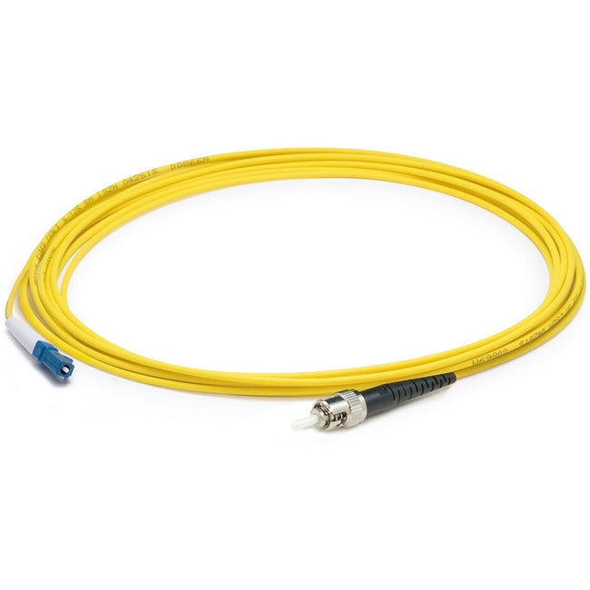 AddOn 4m LC (Male) to ST (Male) Yellow OS2 Simplex Fiber OFNR (Riser-Rated) Patch Cable ADD-ST-LC-4MS9SMF