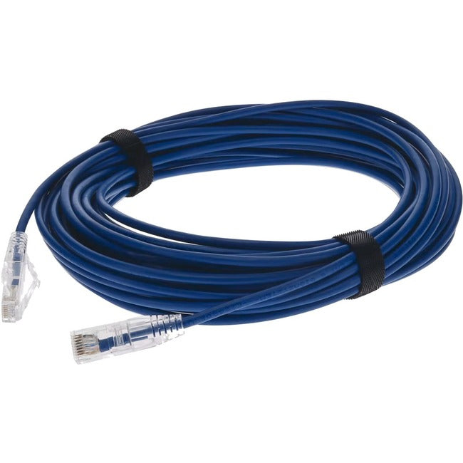 AddOn 50ft Blue CAT 6 Slim PVC Ethernet Cable Snagless Clear-Claw TAA RJ-45 M/M ADD-50FSLCAT6-BE-TAA