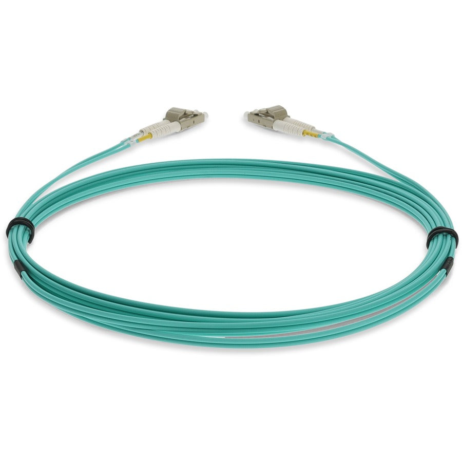 AddOn 6m LC (Male) to LC (Male) Straight Aqua OM4 Duplex LSZH Fiber Patch Cable ADD-LC-LC-6M5OM4LZ