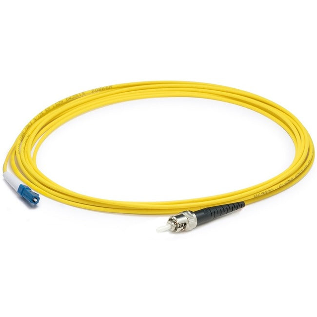AddOn 6m LC (Male) to ST (Male) Yellow OS2 Simplex Fiber OFNR (Riser-Rated) Patch Cable ADD-ST-LC-6MS9SMF