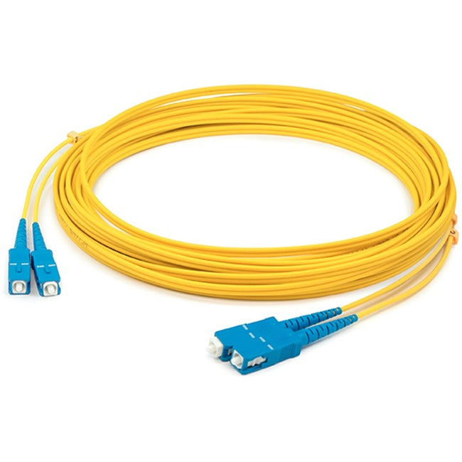 AddOn 82m SC (Male) to SC (Male) Straight Yellow OS2 Duplex LSZH Fiber Patch Cable ADD-SC-SC-82M9SMFLZ