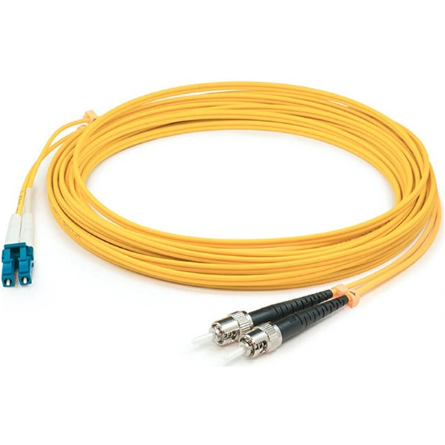 AddOn 84m LC (Male) to ST (Male) Straight Yellow OS2 Duplex Plenum Fiber Patch Cable ADD-ST-LC-84M9SMFP