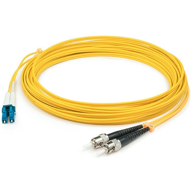 AddOn 85m LC (Male) to ST (Male) Straight Yellow OS2 Duplex LSZH Fiber Patch Cable ADD-ST-LC-85M9SMFLZ