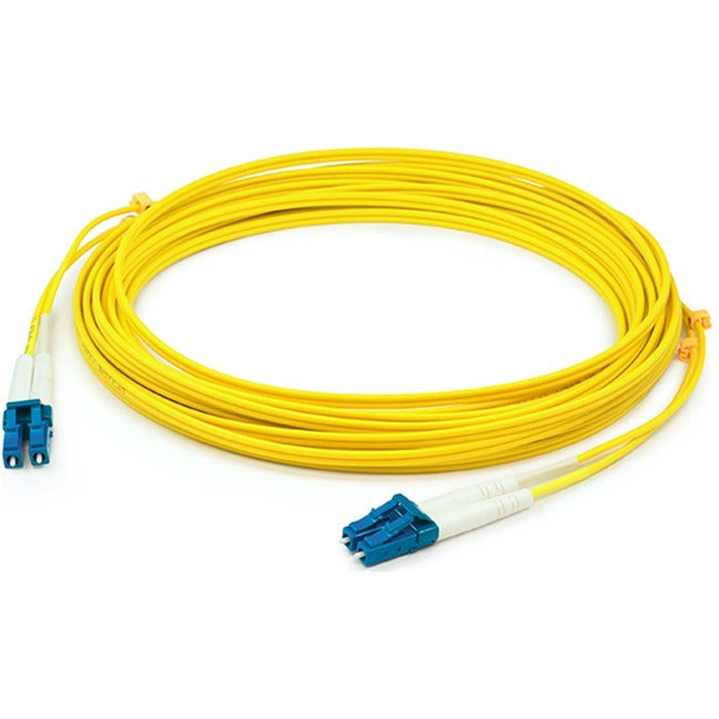 AddOn 95m LC (Male) to LC (Male) Straight Yellow OS2 Duplex LSZH Fiber Patch Cable ADD-LC-LC-95M9SMFLZ